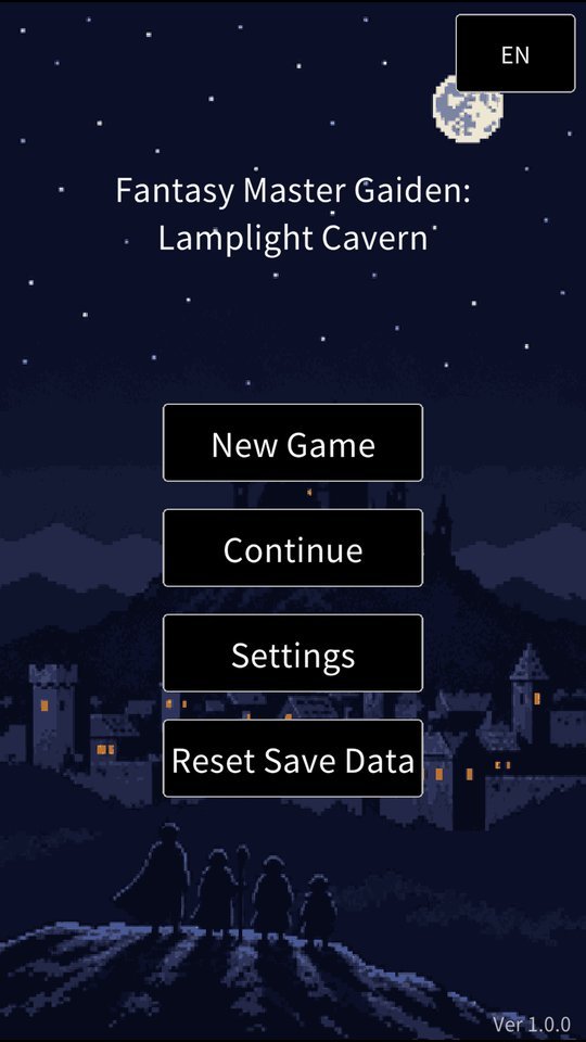 Lamplight Cavern title screen
